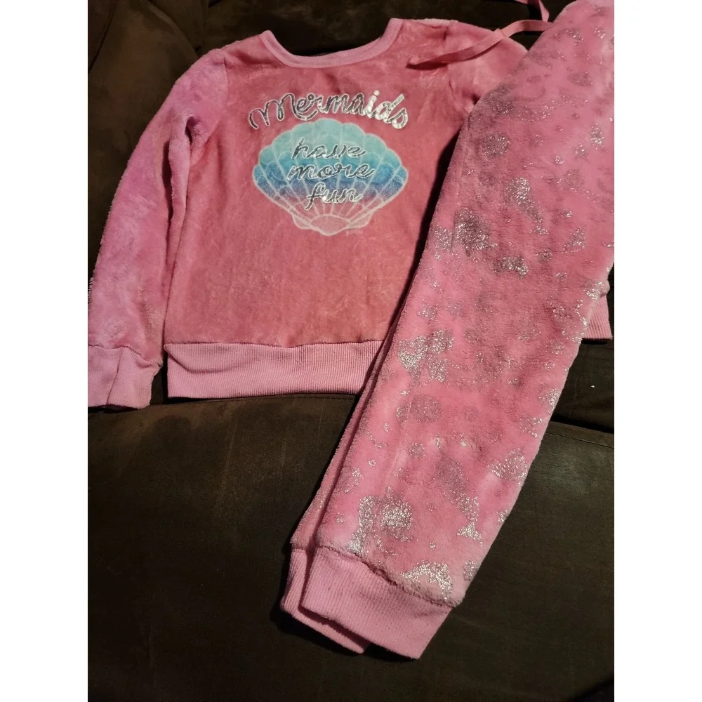 Justice mermaids have more fun fleece pajamas size 8‎
